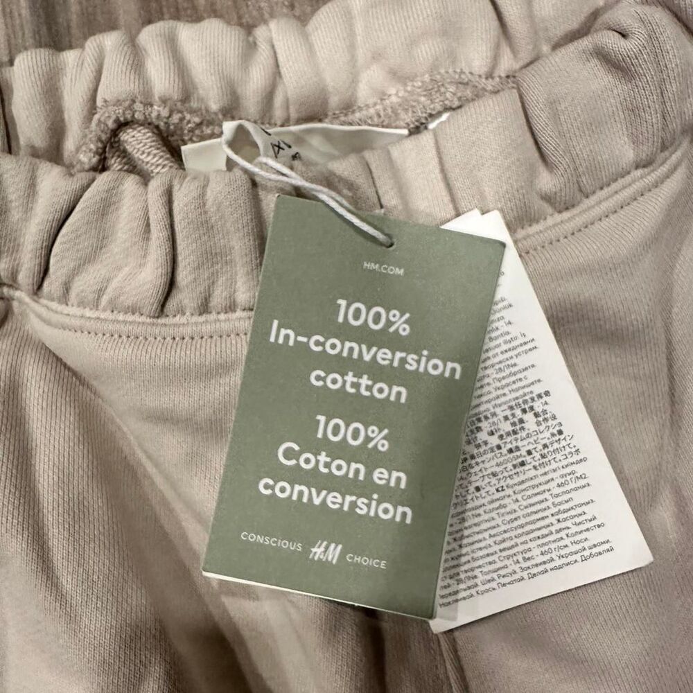 Brand New H&M Cream Cotton Shorts - Picture 5 of 5